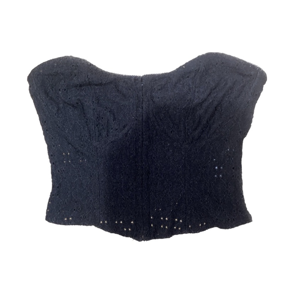 Divided Black corset mesh top 🖤